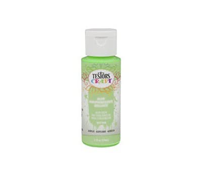Testors 297500 Acrylic Glow In The Dark Craft Paint, Alien 2 oz