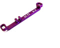 Hot Racing KMT49SP3 Aluminum Steering Link Short +3 Deg (Purple) - Kyosho Mr-03