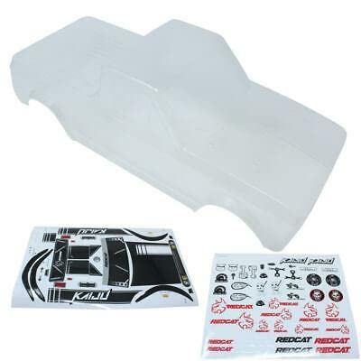 Redcat Racing 12500 1/8th Truck Body W/ Stickers, Clear (1pc)