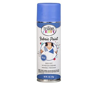 Testors 344363  Craft Fabric Spray Paint - Blue 5 oz