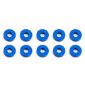 Team Associated 31386 Bulkhead Washers, 7.8x2.0 mm, blue aluminum