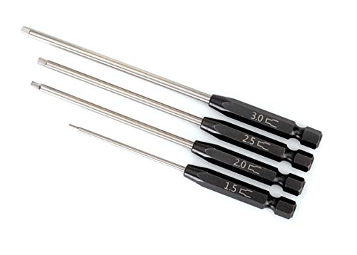 Traxxas 8715X Speed Bit Set, Hex Driver, 4-Piece Straight  1/4' Drive