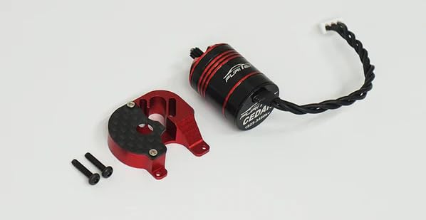 Furitek 2307 Cedar Inrunner Brushless Motor with 11T Steel Pinion and CNC Motor Mount Combo: SCX24