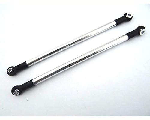 Hot Racing SCX530L08 Silver Aluminum Suspension Link 130 Scx