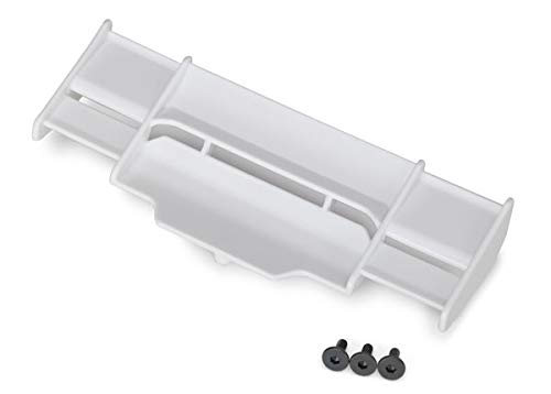 Traxxas 6721A Wing, Rustler 4X4 (White)/ 3x8 FCS (3)