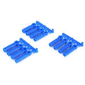 RPM 73395 Blue Rod Ends:Long Shank 4-40 (12)
