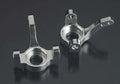 GH 04034 Silver Aluminum Steering Knuckles (2): Axial AX10