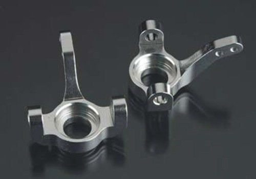 GH 04034 Silver Aluminum Steering Knuckles (2): Axial AX10