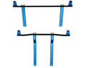 Hot Racing ECT2931G06 Aluminum/CF Body Mount Set Blue 1/10 Ruckus