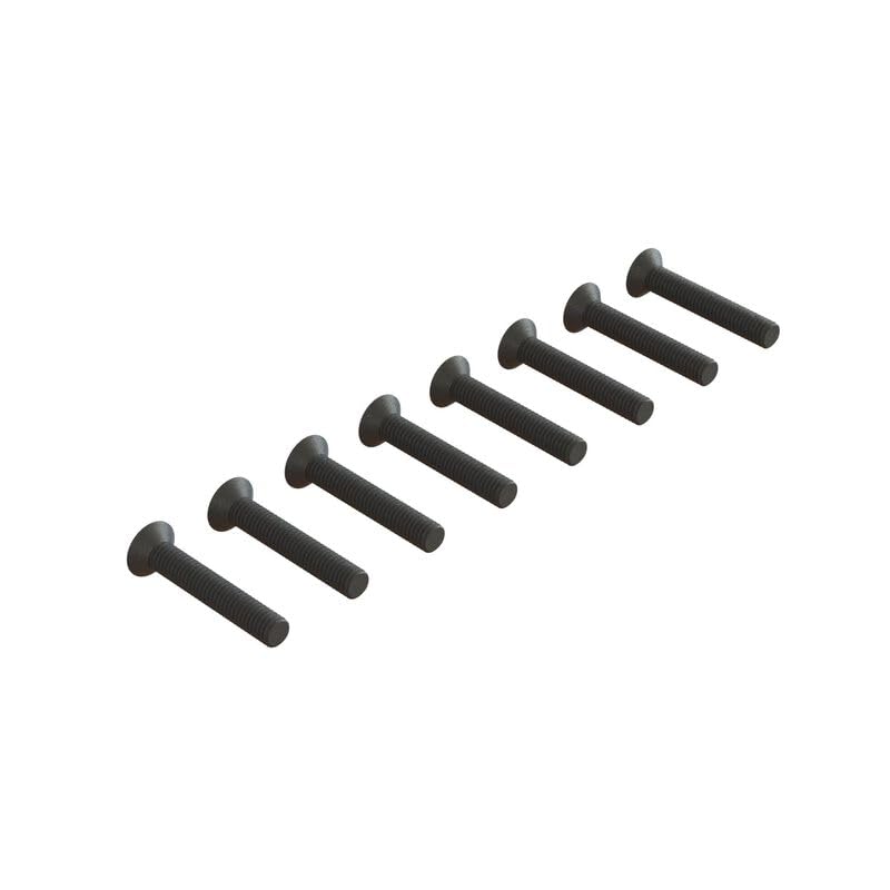 Arrma ARA722318 Flat Head Hex Machine Screws M3x18mm (10)