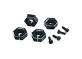 Trinity 3095 Clamping Aluminum Wheel Hexes EB410 Black (4)