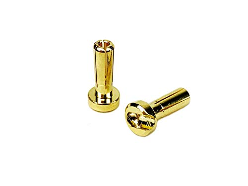 1UP Racing 190401 LowPro Bullet Plugs - 4mm - Pair