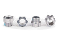Traxxas 8886A Stub axle nut, aluminum (gray-anodized) (4)