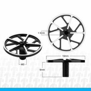 1UP Racing 80101 Tenfold Ultralite Wing Screws