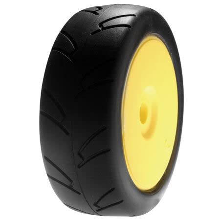 Losi LOSA17759 8IGHTH Street On-road Tires/Yellow Wheels (2): 1/8 8ight Buggy