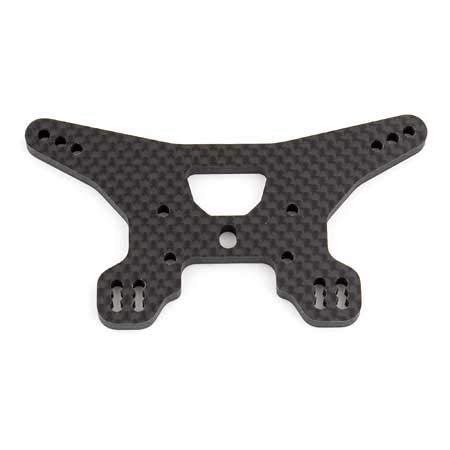 Team Associated 92012 B64 Rear Shock Tower, woven carbon fiber