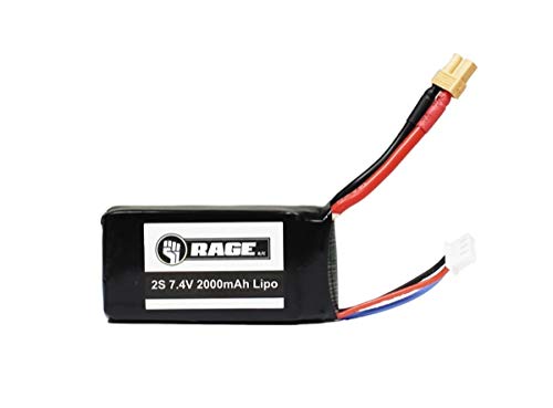 Rage R/C 4212 2S 7.4V 2000mAh Lipo Battery; Imager 390