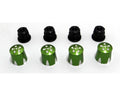 Hot Racing ACC74MA05 Aluminum Wheels Nut Caps And M4 Nuts (Green)(4) - Mushroom Head