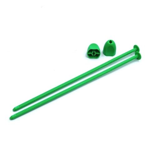 DE Racing ZS4G Green Zip Stix (4pcs)