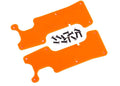 Traxxas 9634T Suspension Arm Covers, Orange, Rear (Left and Right)/ 2.5x8 CCS (12)