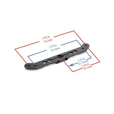Hangar 9 9158 Aluminum Double Sx Arm, 3" Hitec