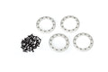 Traxxas 8169 Satin Aluminum 1.9 Bead-Lock Rings(4) Screws(48): 1/10 TRX-4