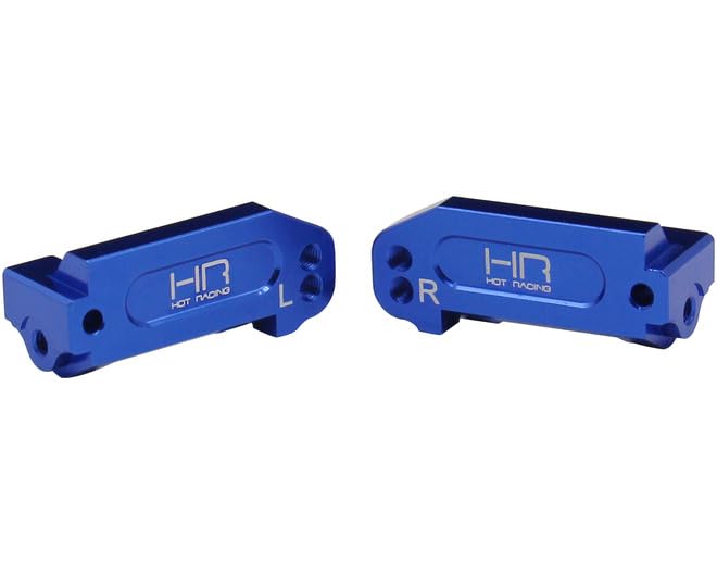 Hot Racing TE1906 Blue Aluminum Multi Mount Caster Blocks
