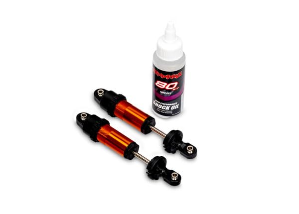 Traxxas 10961-ORNG Orange Aluminum GT-Maxx Front Shocks (2)