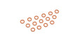 Kyosho ORG045S Silicone O-Ring, (P4.5/O/Slim) 15pcs