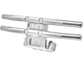 Hot Racing AEM0308 Silver Aluminum Tubular Front Bumper