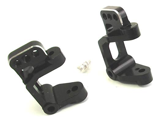 Hot Racing SCT1901 Black Aluminum Front (25 Deg) Caster Blocks