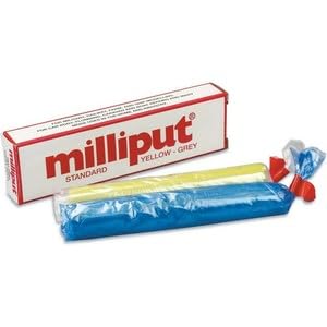 Milliput 1 Standard 2-Part Self Hardening Putty, Yellow/Grey