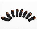 Hot Racing RCS160C03 Curved Rod End Cups With 5.8mm Balls (8)(Orange)