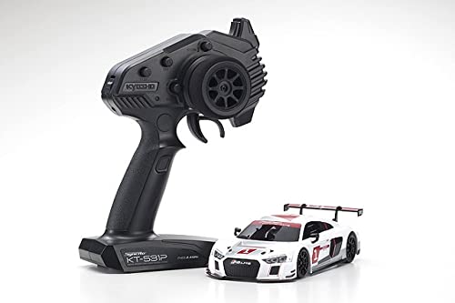 Kyosho 32323AS-B MINI-Z RWD Audi R8 LMS White 2015 MR-03 Readyset