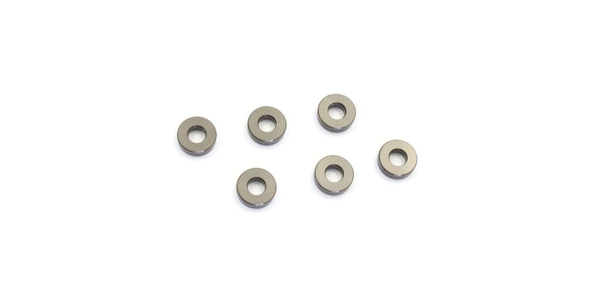 Kyosho W0144GM Aluminum Collar (3x7x2mm/ Gunmetal/6pcs)