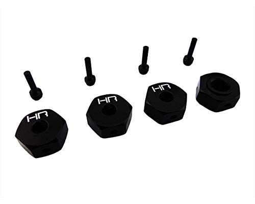 Hot Racing VTA10X01 Cnc Aluminum 12mm Hex Wheel Hubs (Black) (4)