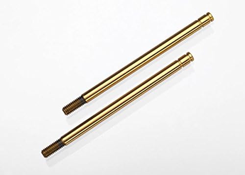 Traxxas 2765T Titanium Coated Shock Shafts (2) XL X-Long: Slash 4x4 & 2wd