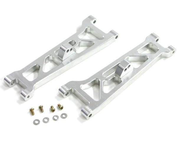 Hot Racing GTT5508 Silver Aluminum Front Arm Set