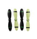 Rage R/C 4102 Propeller Set, Black/Green (4) Pico X