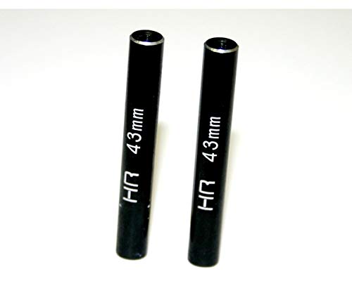 Hot Racing RCL64301 Aluminum Standoff Post Link 6x43mm W/ M3 Threads (Black)(2)
