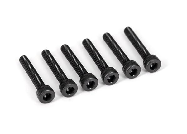 Traxxas 2583X Screws, 3x18mm Cap-Head Machine, Hex Drive (6)