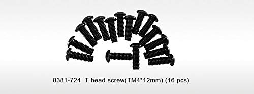 DHK Hobby 8381-724 T Head Hex Screws (4x12mm) (16)