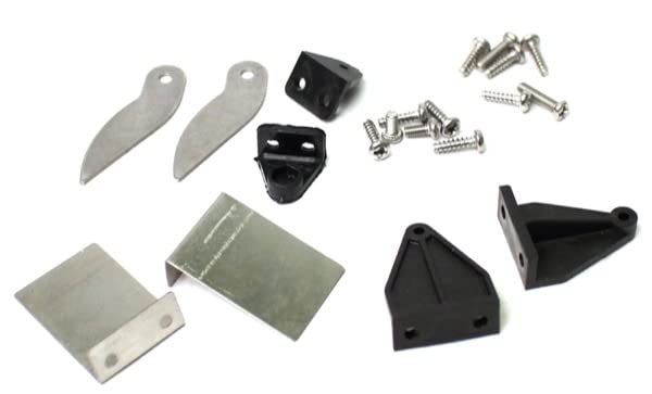 Rage R/C B1241 Trim Tab / Turn Fin Set: Black Marlin Brushless