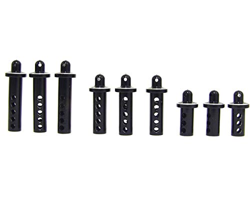 Hot Racing AXR20101 Black Aluminum Body Post Ext Kit: Axial XR10