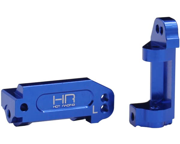 Hot Racing TE1906 Blue Aluminum Multi Mount Caster Blocks