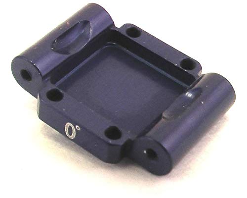 Hot Racing MCT10Z06 Aluminum Rear Arm Mount 0 Deg (Blue): Losi 1/36 Micro-T