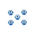 Tamiya 15500 2mm Aluminum Lock Nut Blue 5pcs.
