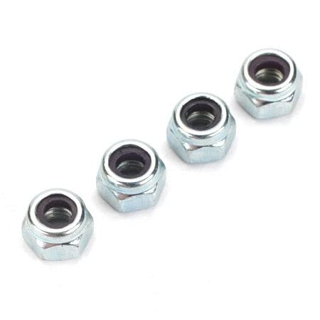 Du-Bro Nylon Insert Lock Nut, 4-Pack, Zinc Plated, Aircraft Quality, Pre-Assembled Nuts for Secure Fastening and Easy Installation