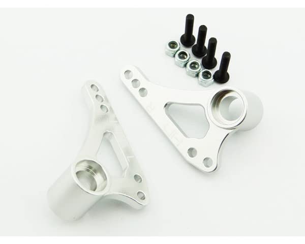 Hot Racing RVO27TF08 Aluminum Front Multi-mount Rocker Arms (Silver)