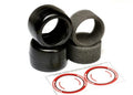 Exotek Racing 2119 F1 1/10 Rear Belted Rubber Tires with Foam, 33X, Red-Soft